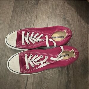 Converse All Star Fuchsia and White Chucks Sneakers Shoes size 6M 8W